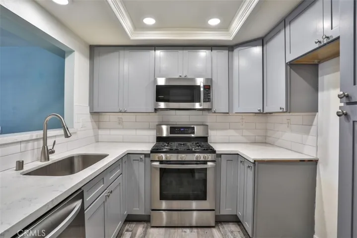 Upgraded kitchen.