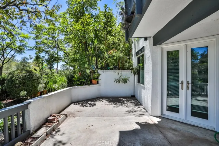 Large patio.