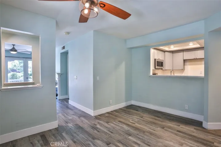 Dining room off of kitchen.