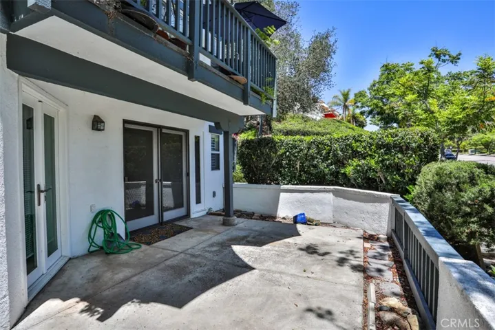 Large patio.