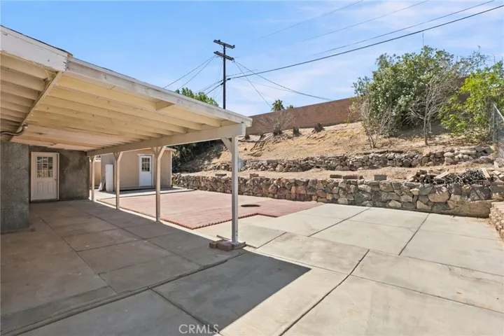 Covered patio