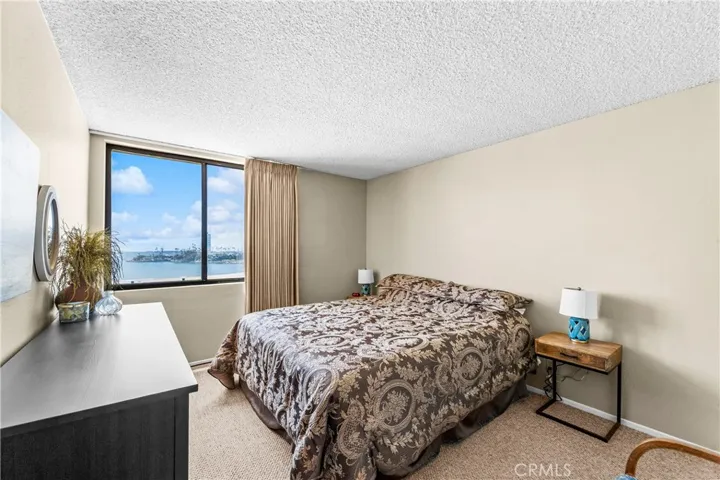 Spacious bedroom w/ amazing views