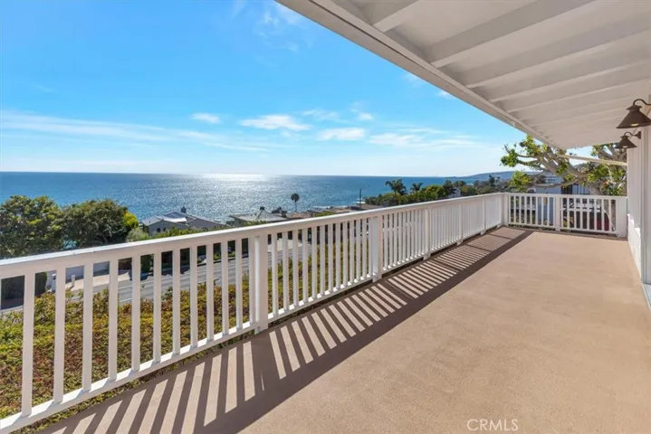 Large front balcony viewing to the north.