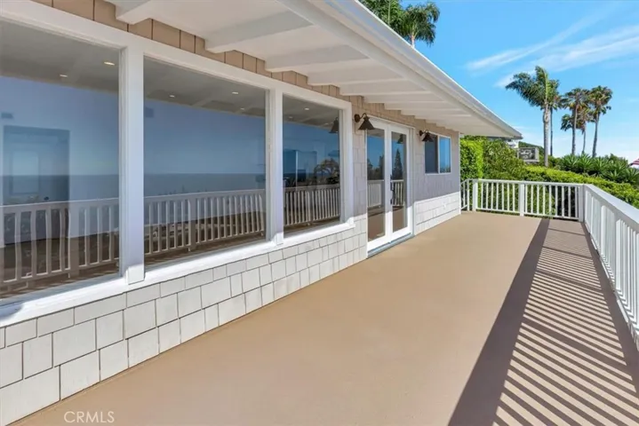 Expansive front balcony.
