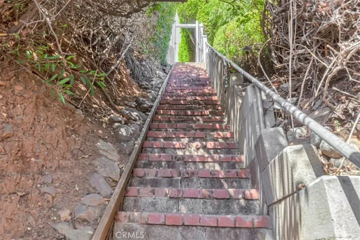 Entry stairwell.