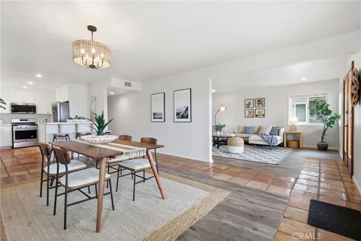 Dining,Living, Kitchen -staged