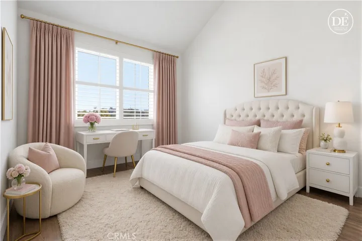2nd bedroom - virtually staged as girls bedroom