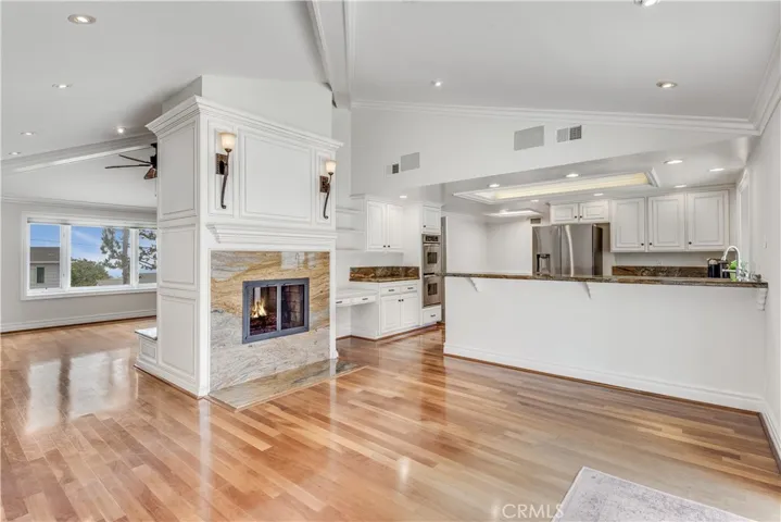 Dining family room open to kitchen