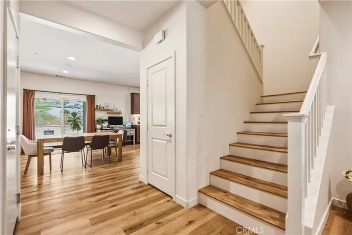 View of stairs to dining room