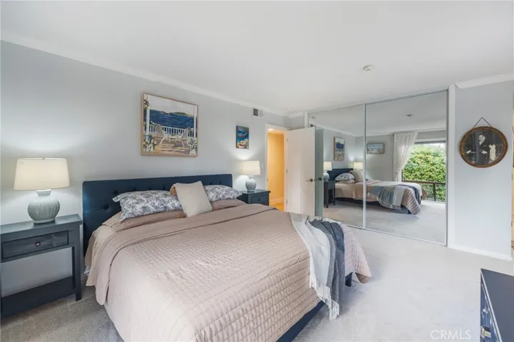 The main bedroom offers additional closets