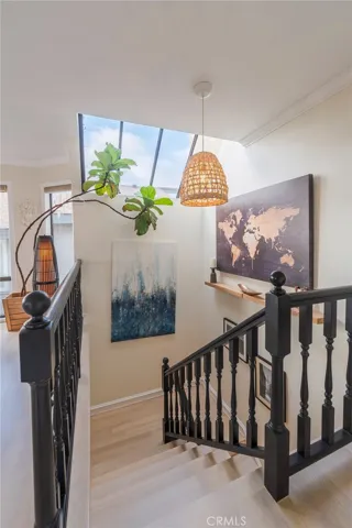 Stairwell skylight provides a tremendous amount of natural light