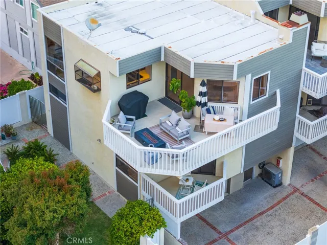 The drone view of the two ocean view decks
