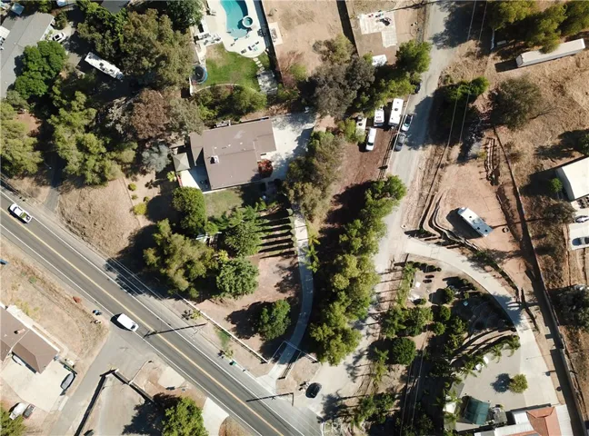 View showing house, Yard and RV parking area