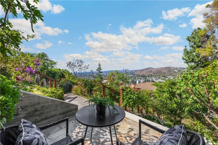 Enjoy views from the garden pergola