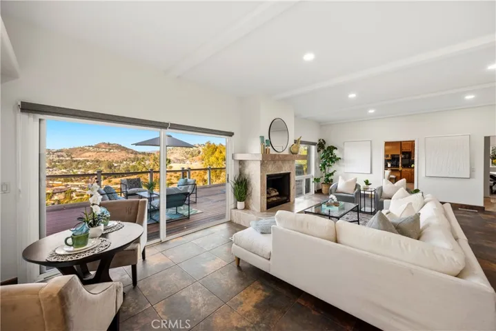 Deck entry from family room