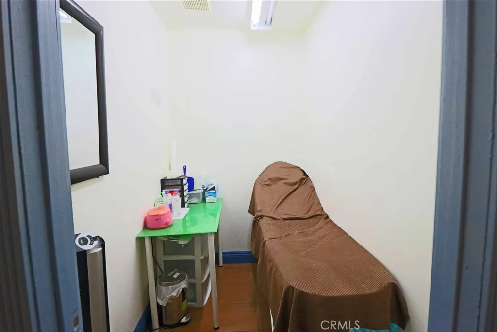 Backroom inside nail salon.
