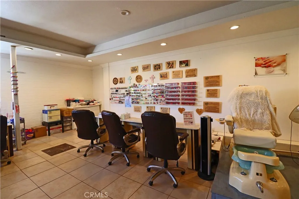 Interior of nail salon