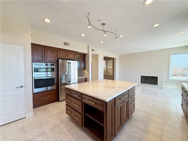 Kitchen with an island
