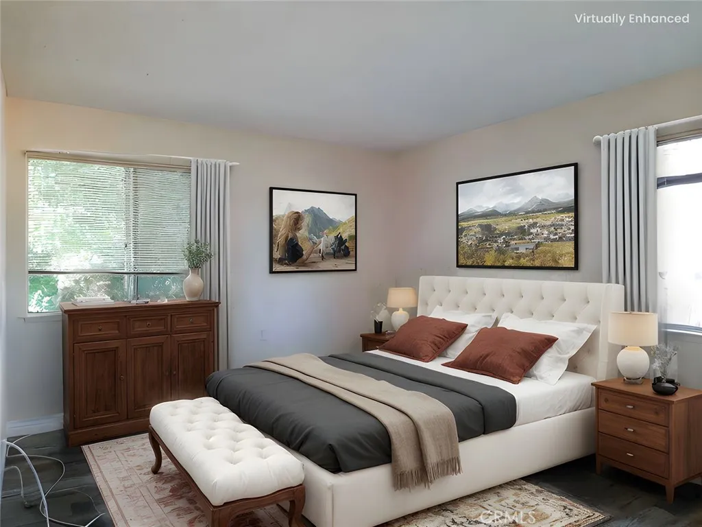 Virtually Staged Primary Bedroom