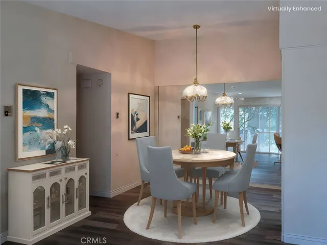 Virtually Staged Dining Area