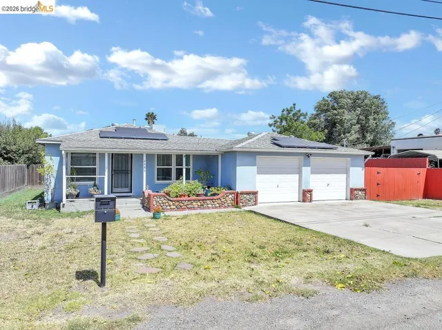 Light blue exterior with white trim