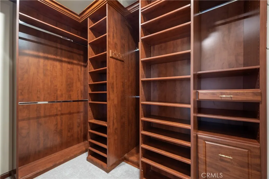 Fabulous walk in closet.