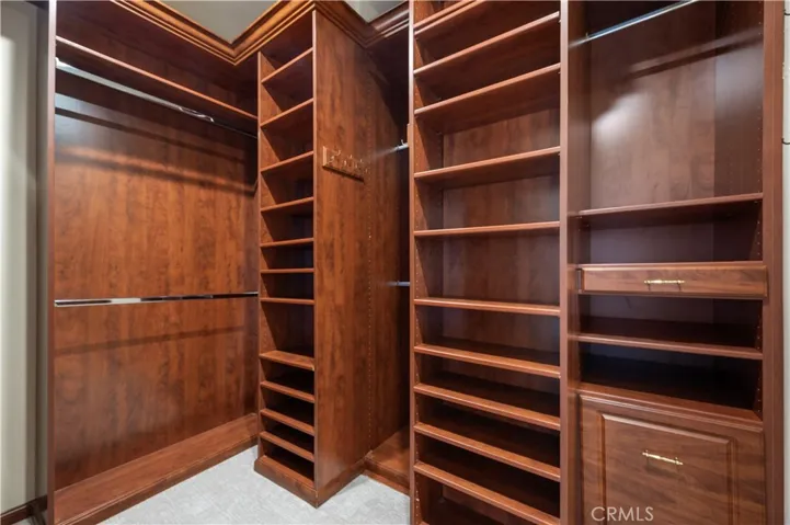 Fabulous walk in closet.