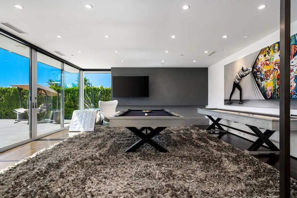 Billards in Formal Living Room Billards in Formal Living Room