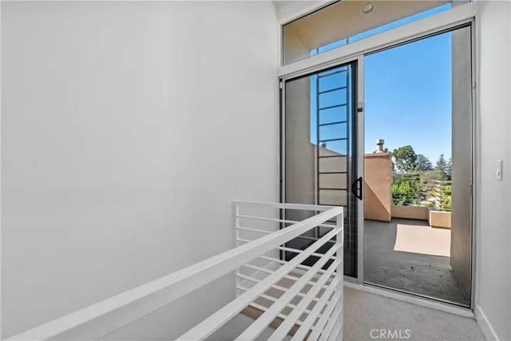 Top of staircase to rooftop deck entrance