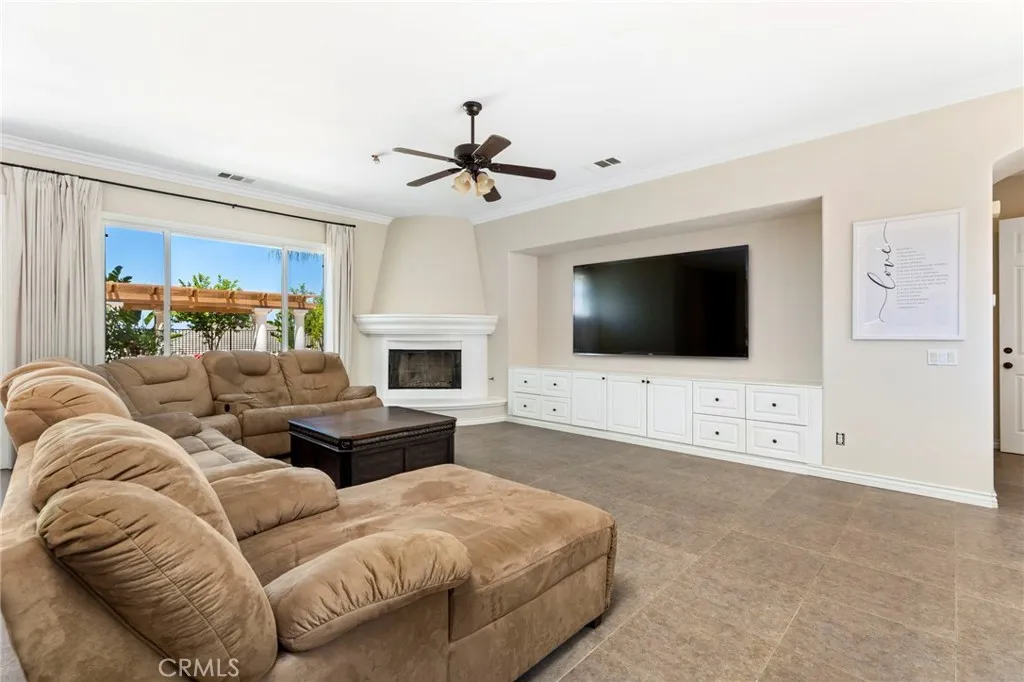 Built-in entertainment center in Family room