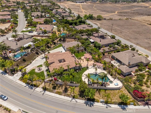Front drone view