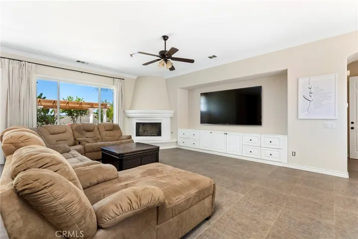 Built-in entertainment center in Family room