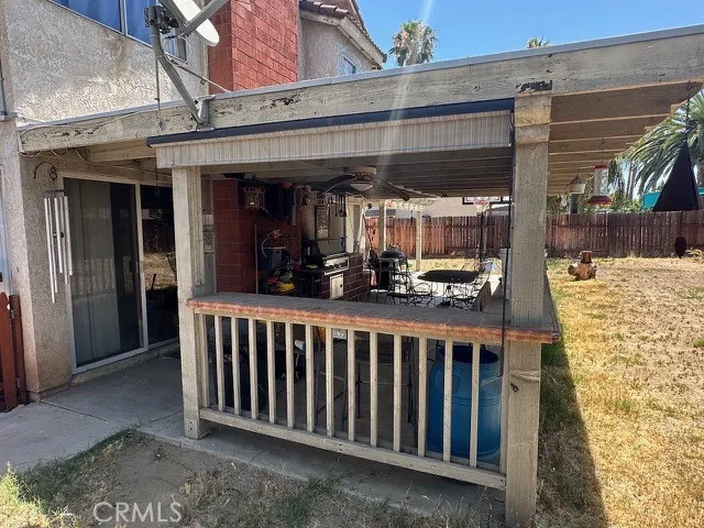 Rear patio and BBQ area