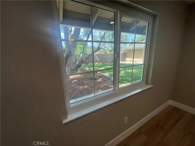 VIEW OF COURTYARD FROM BEDROOM