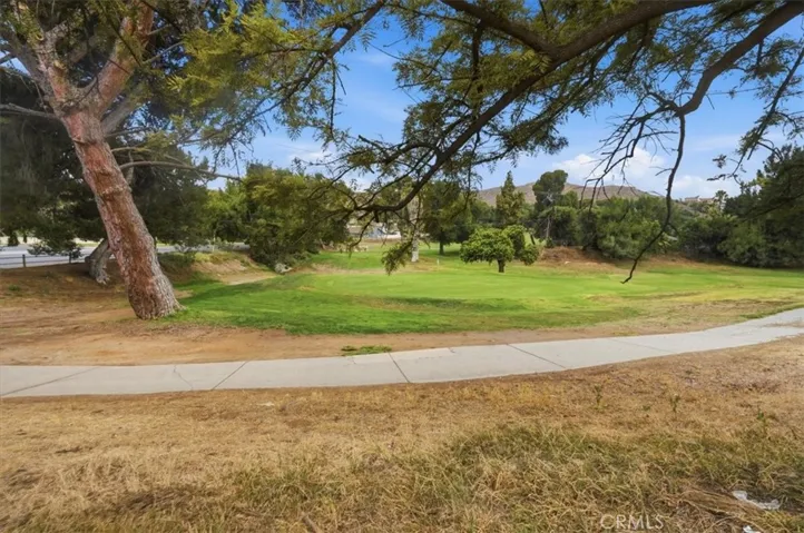 VIEW OF GOLF COURSE FROM SIDE YARD