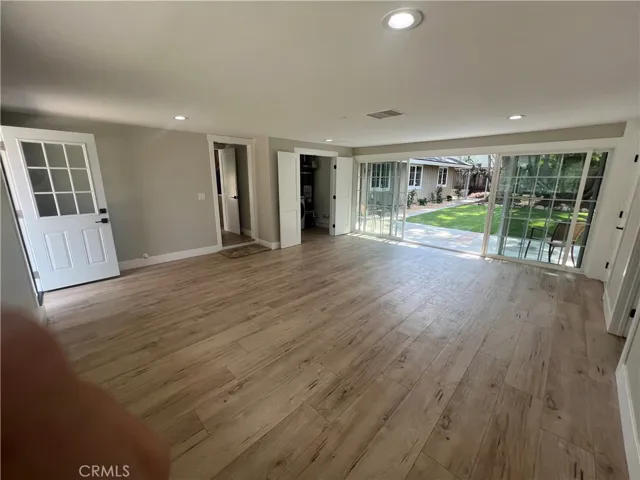 FAMILY ROOM VIEW OF COURTYARD