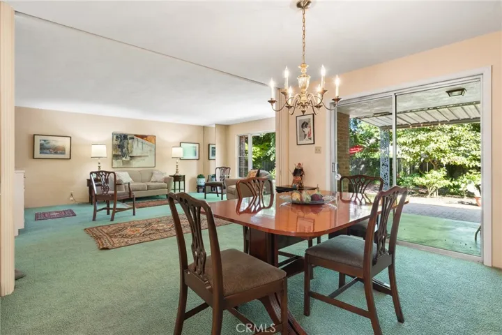 Spacious dining room for entertaining.