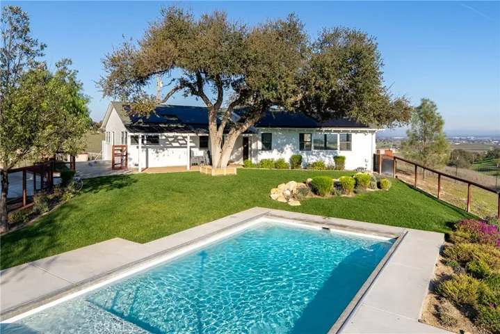 Main House with pool views