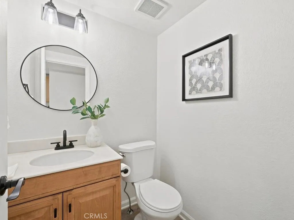 Downstairs powder room.