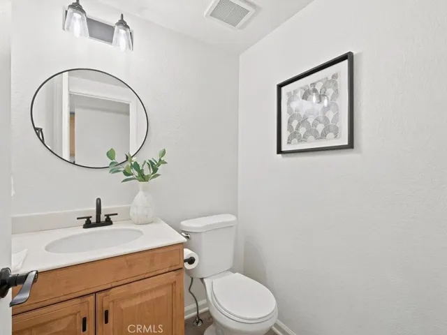 Downstairs powder room.