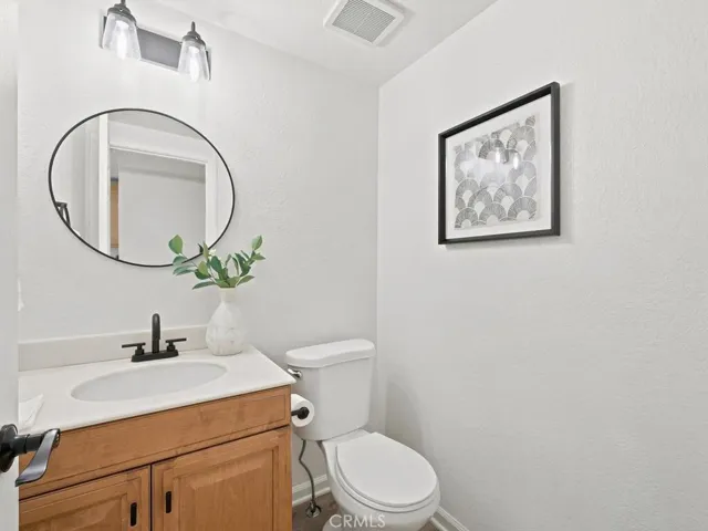 Downstairs powder room.