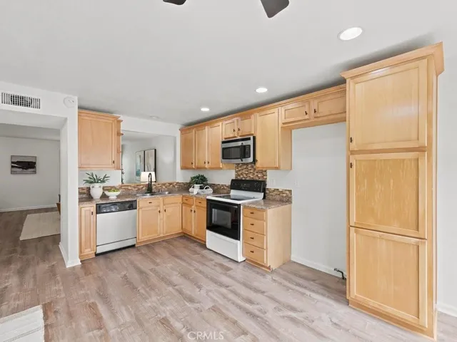 Large kitchen with pantry.