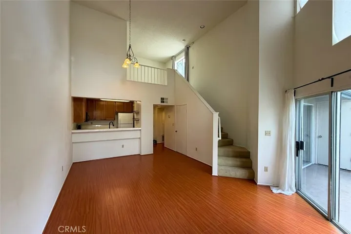 Upstairs is a loft
