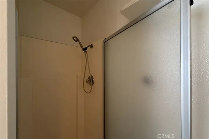 Shower booth in loft