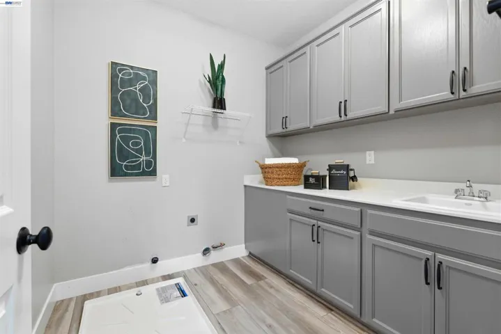 Upstairs laundry room