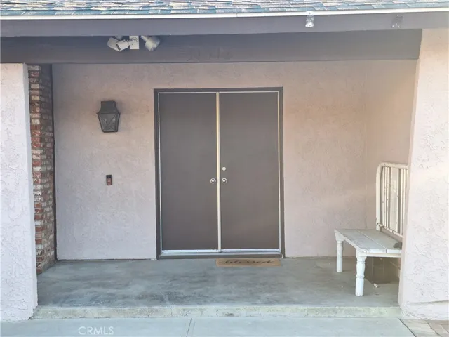 Front porch Double door