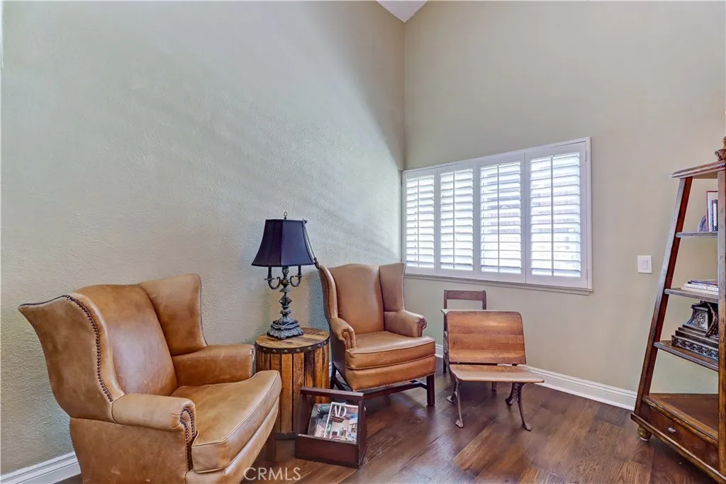 Third bedroom being used as a reading room