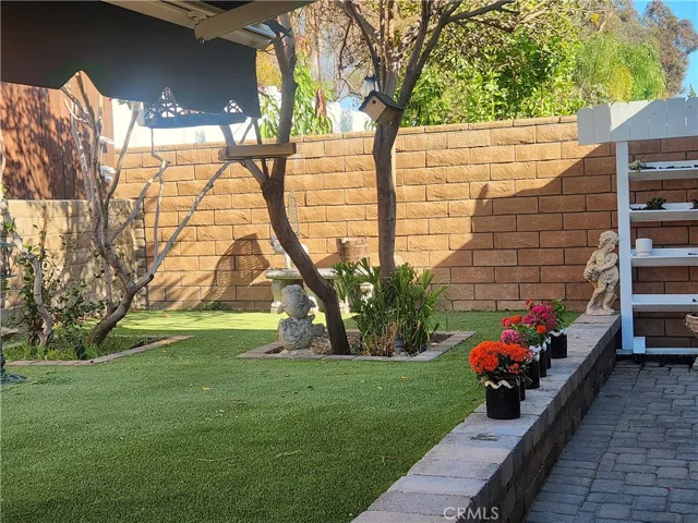 Portion of backyard