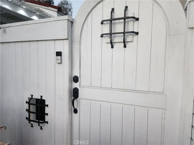 Gate to front courtyard