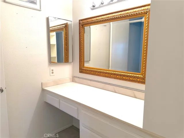 Extra vanity area.